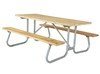 Commercial Wooden Picnic Table with Welded Frame