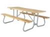 Commercial Wooden Picnic Table with Welded Frame