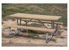 Commercial Wooden Picnic Table with Welded Frame
