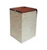 	22 Gallon Concrete Square Trash Receptacle with Pitch In Lid