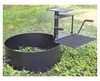 30" Dia, 300 Sq. In. Steel Fire Ring With Swivel Grate