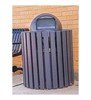  32 Gallon Recycled Plastic Trash Receptacle, Windsor Collection