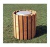 32 Gallon Southern Yellow Pine Wooden Trash Receptacle