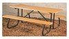 6 Foot Recycled Plastic Picnic Table, Windsor Collection, Portable