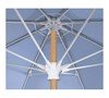 7.5 Ft. Octagonal Fiberglass Ribbed Beach Umbrella With Two Piece Solid Wood Pole And Marine Grade Fabric