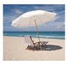 7.5 Ft. Octagonal Fiberglass Ribbed Beach Umbrella With Two Piece Solid Wood Pole And Marine Grade Fabric