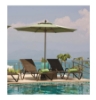 11 Ft. Lucaya Octagonal Fiberglass Ribbed Market Umbrella With One Piece Aluminum Pole And Marine Grade Fabric