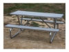 8 Ft. Aluminum Picnic Table With Bolted Steel Frame - 108 Lbs. 