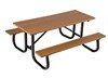 8 Ft. Heavy Duty Recycled Plastic Picnic Table With Welded Galvanized Frame
