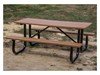 8 Ft. Heavy Duty Recycled Plastic Picnic Table With Welded Galvanized Frame