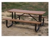 8 Ft. Heavy Duty Recycled Plastic Picnic Table With Welded Galvanized Frame