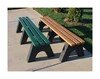 Recycled Plastic 3 Slat Backless Bench - 4 Ft., 6 Ft., Or 8 Ft.