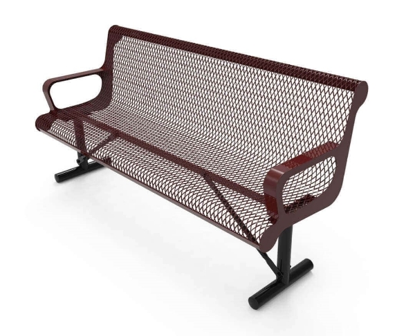 RHINO 4 Ft. Thermoplastic Polyolefin Coated Contour Bench With Back