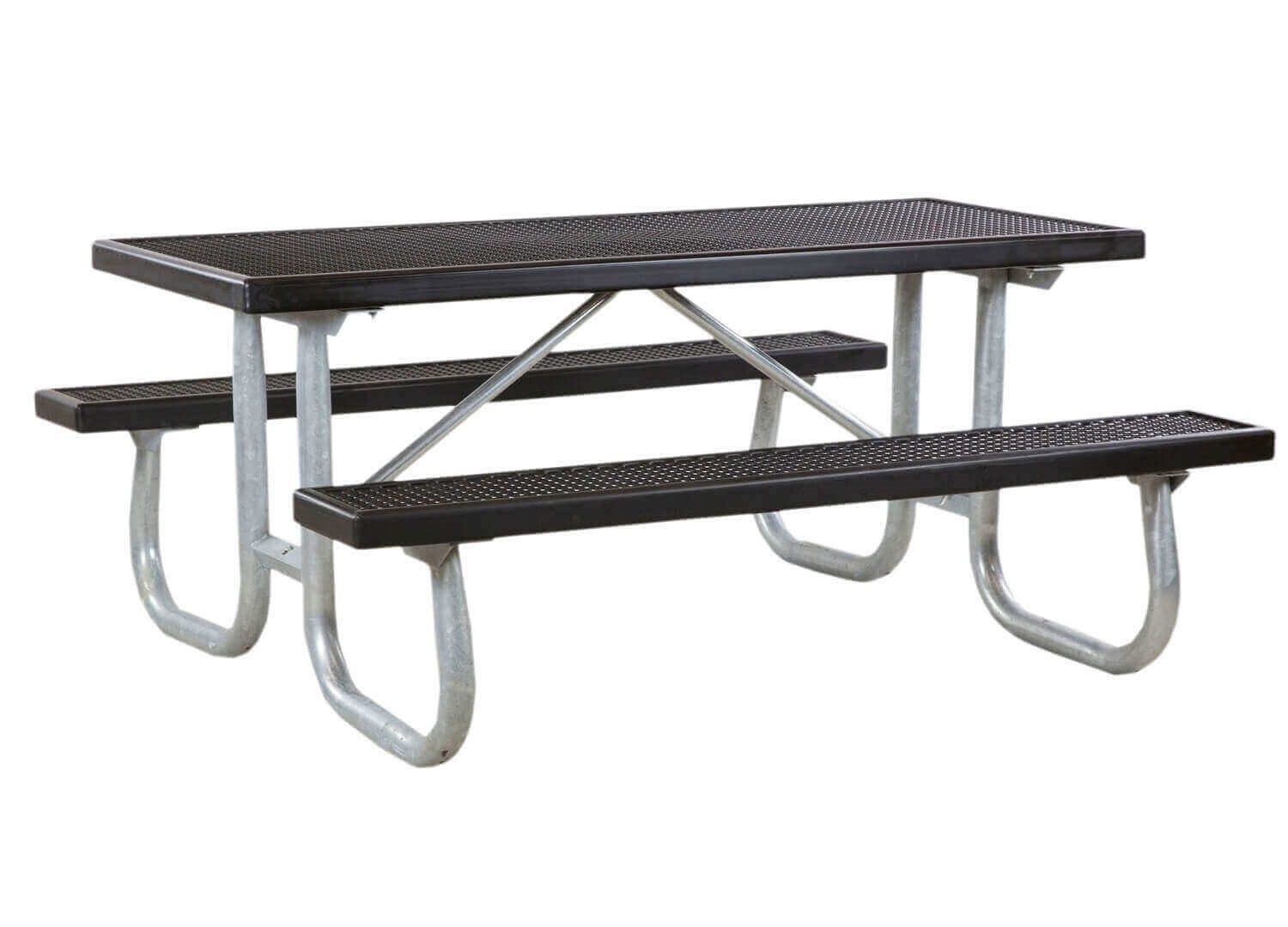 Heavy Duty Plastisol Coated Picnic Table with Welded Galvanized Frame
