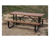 6 Ft. Heavy Duty Recycled Plastic Picnic Table With Welded Galvanized Frame