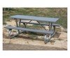 6 Ft. Recycled Plastic Picnic Table With Galvanized 2-3/8" Bolted Frame