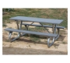 8 Ft. Recycled Plastic Picnic Table With Galvanized Bolted 2-3/8" Frame