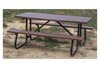 6 Ft. Recycled Plastic Picnic Table With 1 5/8" Welded Galvanized Frame