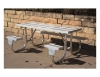 6 Ft. ADA Aluminum Picnic Table, Wheelchair Accessible