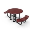 Perforated Steel - Red - Portable - 2 Seat