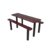 Perforated Steel - Burgundy - Inground