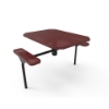 Perforated Steel  - Burgundy - Inground