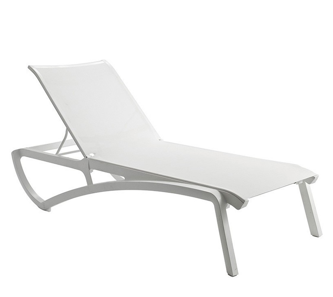 Sunset Sling Chaise Lounge with Plastic Resin Frame Furniture Leisure