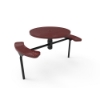 Perforated Steel - Burgundy - Inground