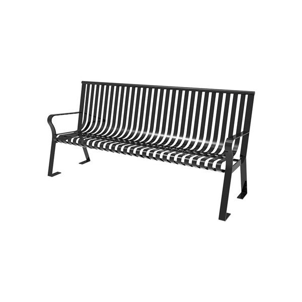 6' Downtown Bench with Back