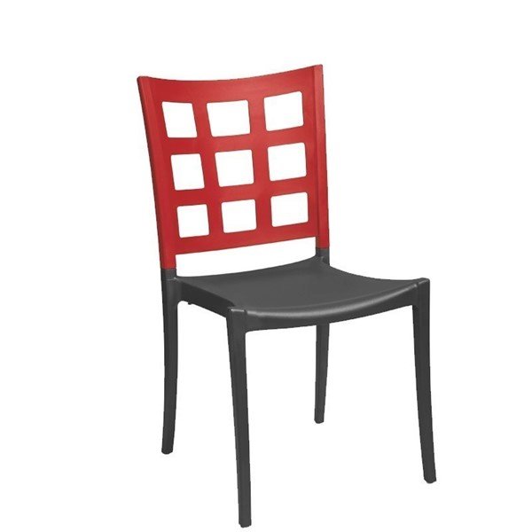 Plazza Commercial Grade Plastic Resin Dining Chair 