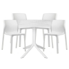 Picture of Bit Dining Set with Plastic Resin Chairs and 32" Clip Table Package.