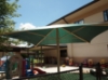 Square Fabric Umbrella Shade Structure With 10 Ft. Height