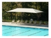 Rectangular Fabric Hanging Cantilever Shade Structure With 8 Ft. Entry Height