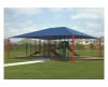 Rectangle Fabric Hip End Shade Structure With 12 Ft. Entry Height