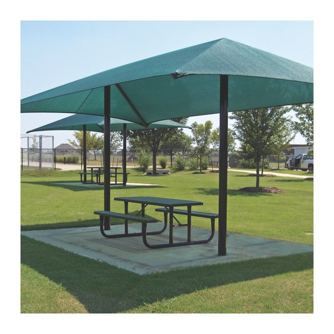 Dual-Column Fabric Umbrella Shade 8 ft Entry – Furniture Leisure
