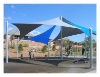 Custom Sail Fabric Shade Structure With Engineering Drawings