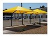 Square Fabric Cantilever Umbrella Shade Structure with 8 Ft. Height