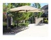 Square Fabric Cantilever Umbrella Shade Structure with 8 Ft. Height