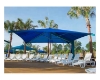 Square Fabric Cantilever Umbrella Shade Structure with 8 Ft. Height