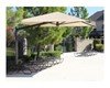Square Fabric Cantilever Umbrella Shade Structure with 10 Ft. Height