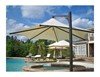 Hexagonal Waterproof Vista Cantilever Umbrella Shade Structure With Steel Frame