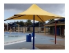 10' x 13' Rectangular Waterproof Umbrella Shade Structure with Aluminum Frame and Crank