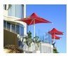 Square Waterproof Umbrella Shade Structure With Aluminum Frame
