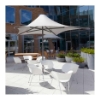 Square Waterproof Umbrella Shade Structure With Aluminum Frame