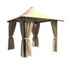 Commercial Grade Cabana Shade Structure With Waterproof Canopy And Steel Frame - 10', 12', Or 13'