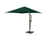 10' Square Portable Retractable Crank Cantilever Umbrella Shade Structure With 8 Ft. Entry Height And Sunbrella Fabric Canopy 