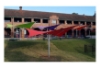 Hypar Umbrella Fabric Shade Structure with Single Steel Post