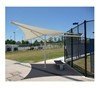 Hypar Umbrella Fabric Shade Structure with Single Steel Post