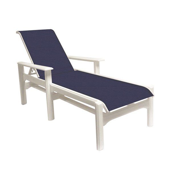 Cape Code Sling Chaise Lounge With Marine Grade Polymer Frame