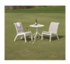 Malibu Sling Dining Armless Chair With Marine Grade Polymer Frame